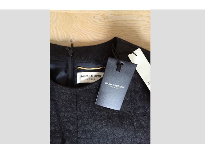 Saint Laurent Schwarzes Bogen Shift Cocktailkleid - Ansicht 6