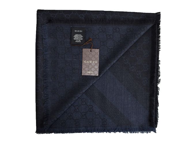 GGWEB GUCCI SCARF BLU / NERO NUOVO - vista 2