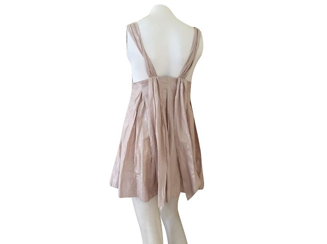 Vestido Miss Sixty de algodón beige XS - vista 2