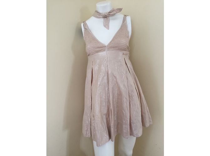 Vestido Miss Sixty de algodón beige XS - vista 3