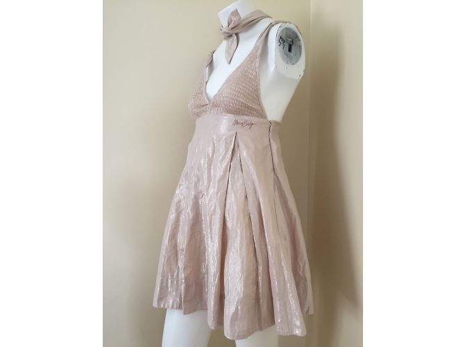 Vestido Miss Sixty de algodón beige XS - vista 4