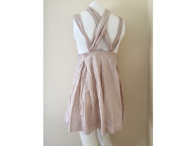Vestido Miss Sixty de algodón beige XS - vista 5