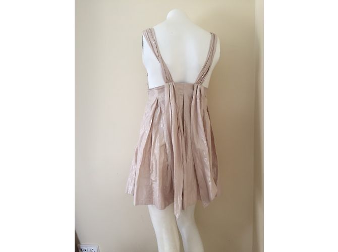 Vestido Miss Sixty de algodón beige XS - vista 6