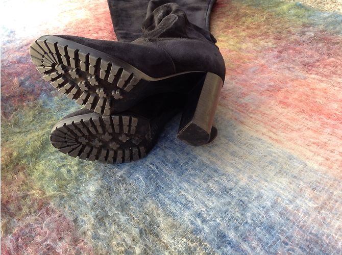 Autre Marque Botas altas Alberto Gozzi de ante negro - vista 3