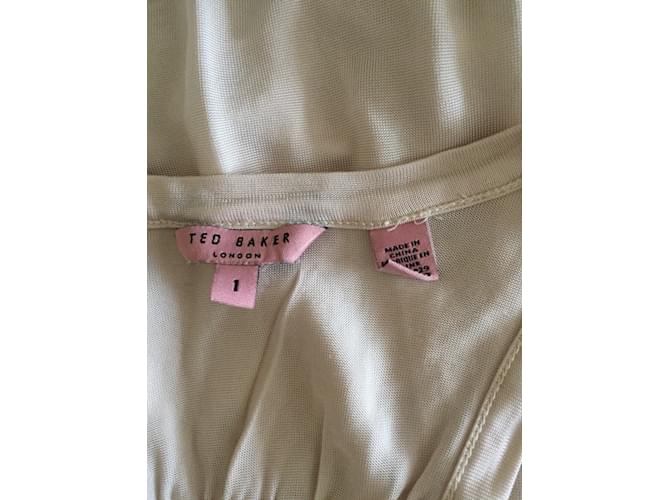 Top de seda Ted Baker Rosa Beige - vista 5