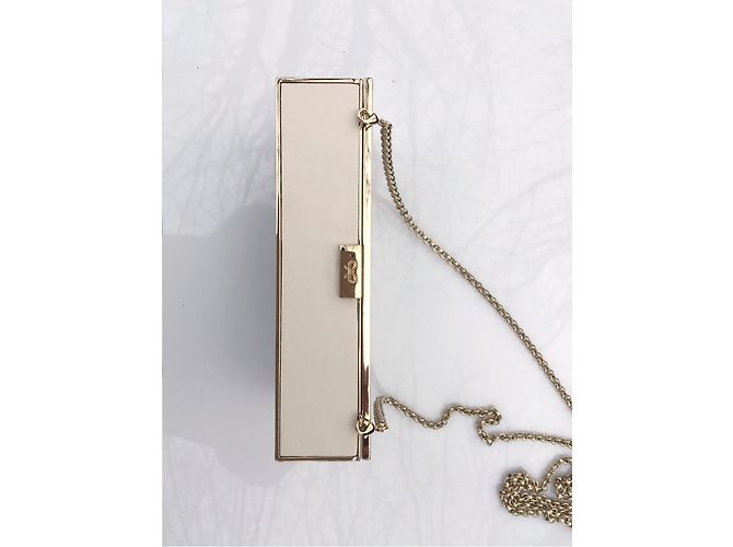 Pochette Anya Hindmarch in pelle bianca Bianco - vista 4