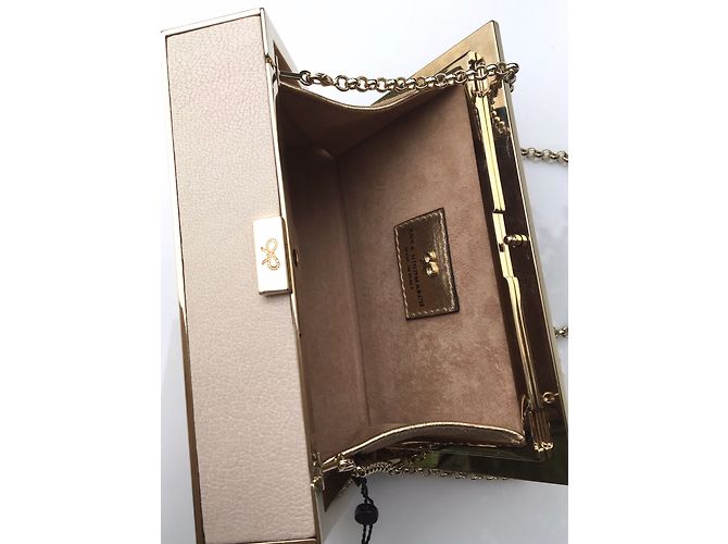 Pochette Anya Hindmarch in pelle bianca Bianco - vista 6
