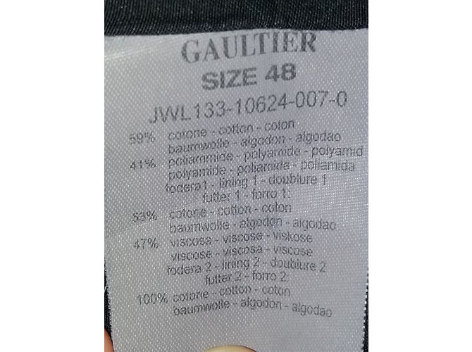 Gabardina de algodón negra Jean Paul Gaultier Negro - vista 3