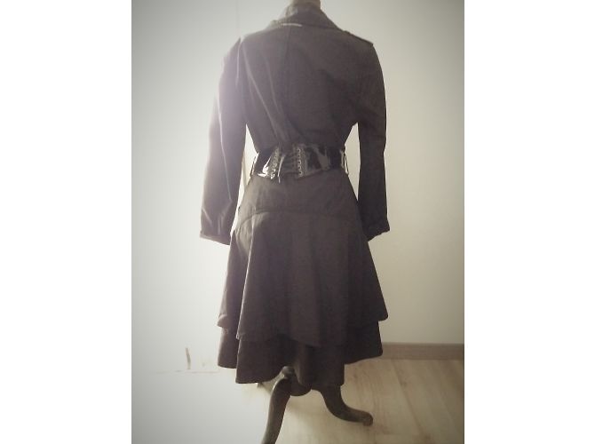 Gabardina de algodón negra Jean Paul Gaultier Negro - vista 7