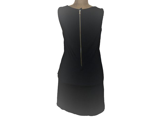 Tommy Hilfiger ärmelloses Kleid schwarz Viscose - Ansicht 2
