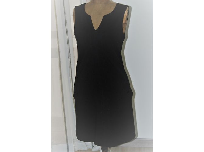 Tommy Hilfiger ärmelloses Kleid schwarz Viscose - Ansicht 4