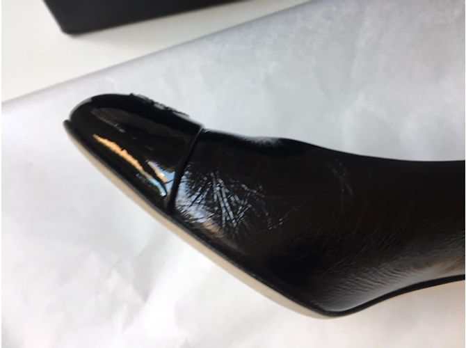 Décolleté Chanel in pelle nera con tacco 8cm Nero - vista 14