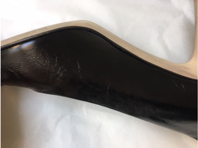 Décolleté Chanel in pelle nera con tacco 8cm Nero - vista 16