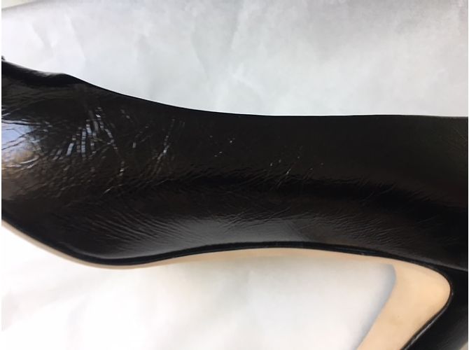 Décolleté Chanel in pelle nera con tacco 8cm Nero - vista 17