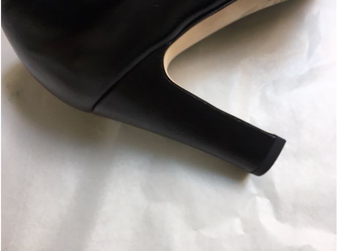 Décolleté Chanel in pelle nera con tacco 8cm Nero - vista 19