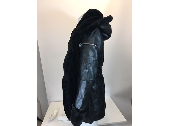 Autre Marque Isaco-Leder und Pelzmantel - Ansicht 5
