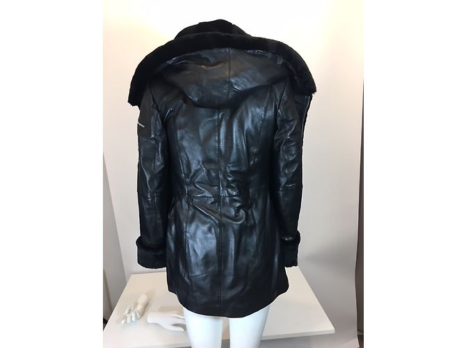 Autre Marque Isaco-Leder und Pelzmantel - Ansicht 6