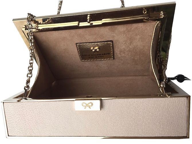 Borsa Anya Hindmarch in pelle bianca Bianco - vista 2
