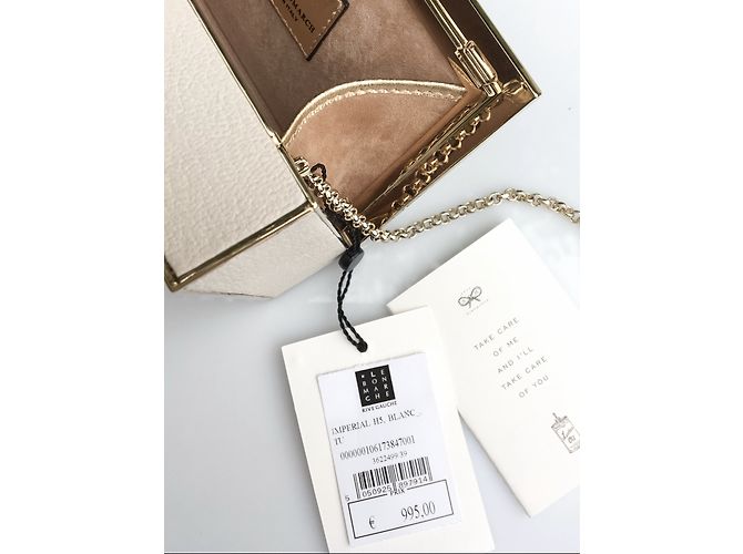 Borsa Anya Hindmarch in pelle bianca Bianco - vista 7