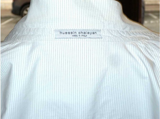 Hussein Chalayan Top Bianco Grigio - vista 7