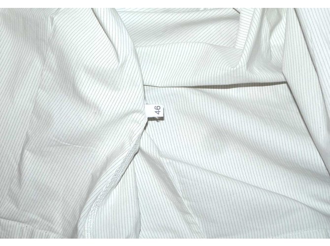 Hussein Chalayan Top Bianco Grigio - vista 8