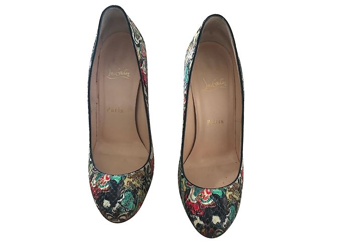 Décolleté Christian Louboutin Fifi Python Stampa python - vista 2