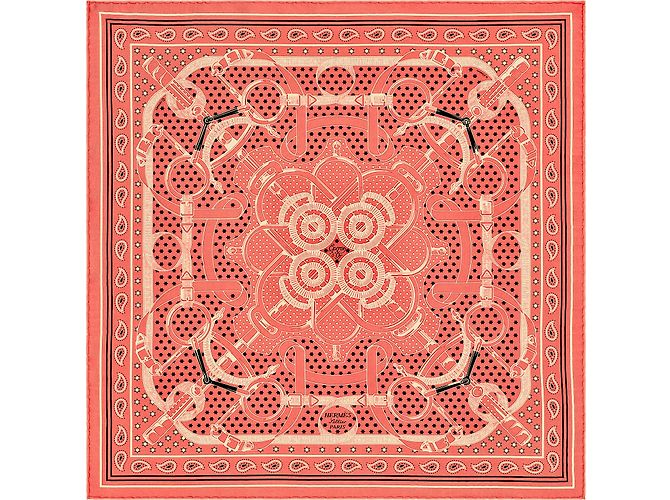Hermès Éperon d'Or Bandana Pink - Ansicht 3