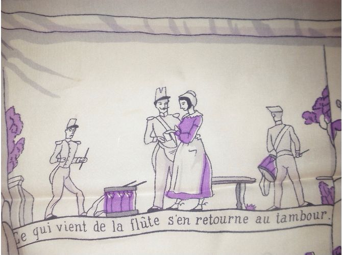 Hermès Les PROVERBES sont la SAGESSA delle NATIONS d'après Granville Multicolore - vista 12