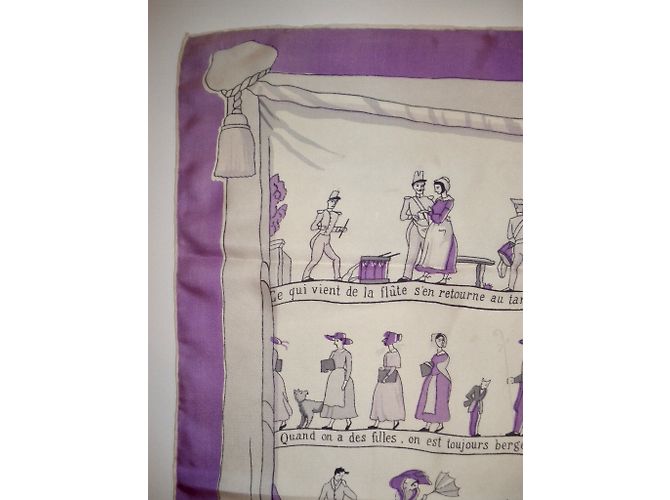 Hermès Les PROVERBES sont la SAGESSA delle NATIONS d'après Granville Multicolore - vista 2