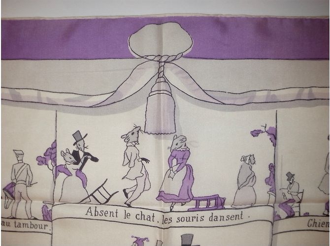 Hermès Les PROVERBES sont la SAGESSA delle NATIONS d'après Granville Multicolore - vista 3