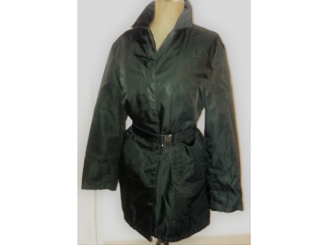 Chubasquero de nylon negro Prada - vista 7