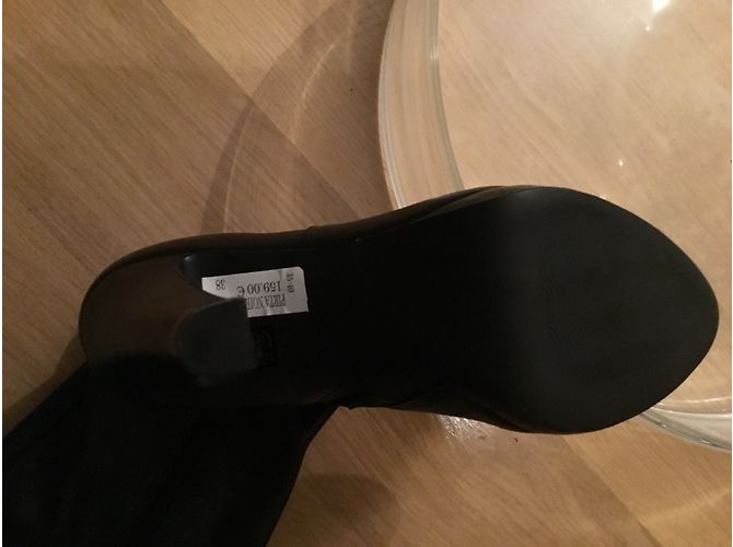 Autre Marque Botas altas de cuero San marina negras Negro - vista 6