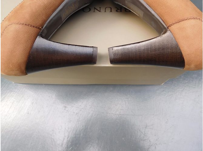 Autre Marque Bruno Premi Absatzschuhe Leder Caramel 36 Karamell - Ansicht 3