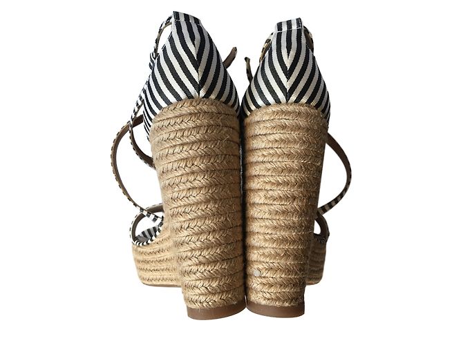 Tabitha Simmons Jenny Espadrilles Black Eggshell - view 3