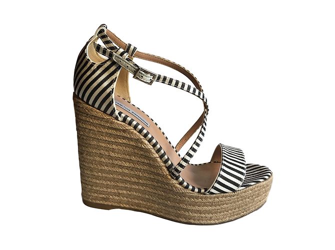 Tabitha Simmons Jenny Espadrilles Black Eggshell - view 4