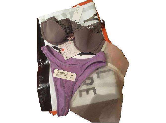 Set Reggiseno e Perizoma Eres Viola Poliammide Porpora - vista 2