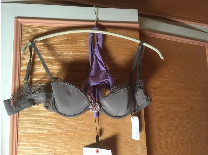 Set Reggiseno e Perizoma Eres Viola Poliammide Porpora - vista 3