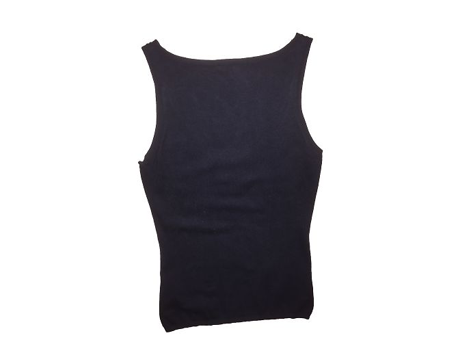 Top Parosh in seta e cashmere blu navy XS - vista 2