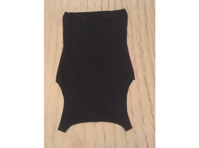 Top Parosh in seta e cashmere blu navy XS - vista 4