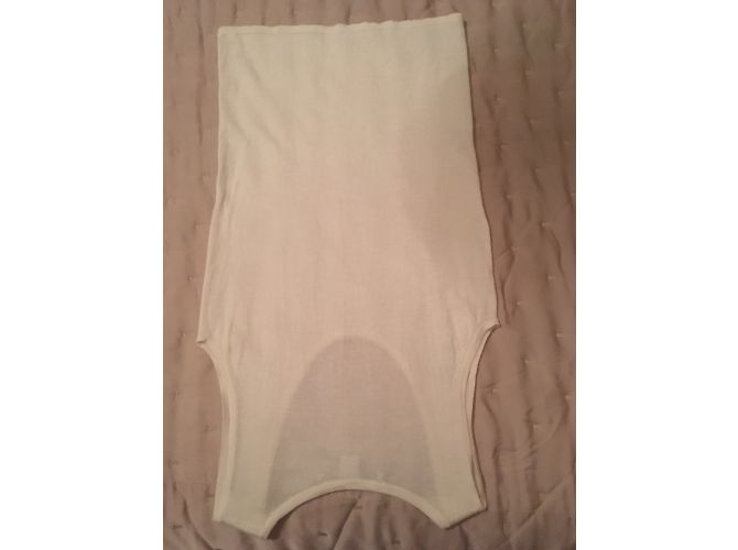 Autre Marque Top in seta e cashmere color eggshell XS Bianco sporco - vista 6
