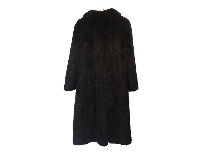 Valentino Abrigo de visón marrón oscuro - vista 2