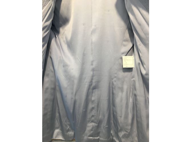 Chanel Rockanzug Blau Wolle Nylon 36FR - Ansicht 8
