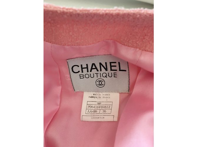 Chanel Falda elegante Rosa - vista 7