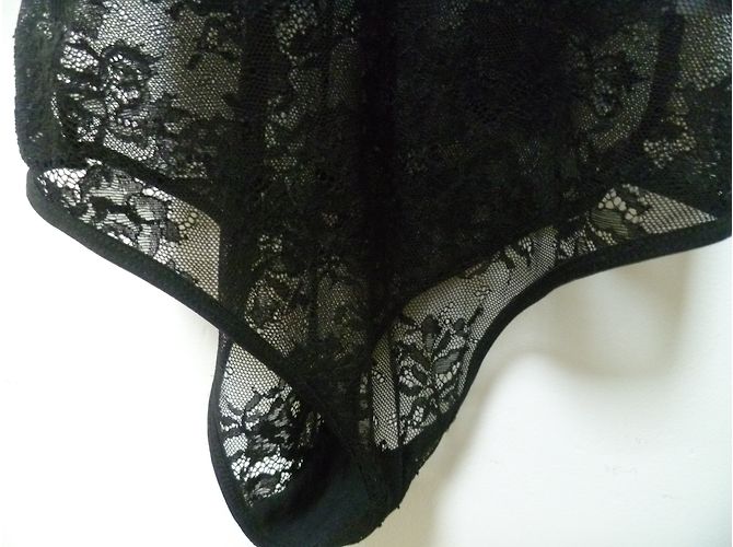 Autre Marque Body in pizzo nero - vista 7