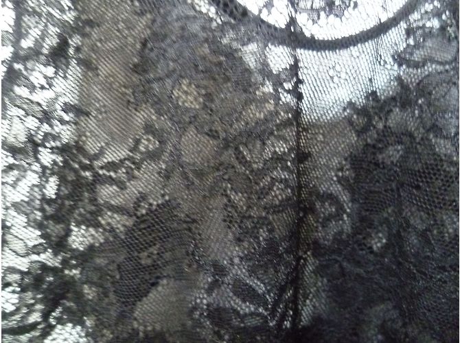 Autre Marque Body in pizzo nero - vista 9