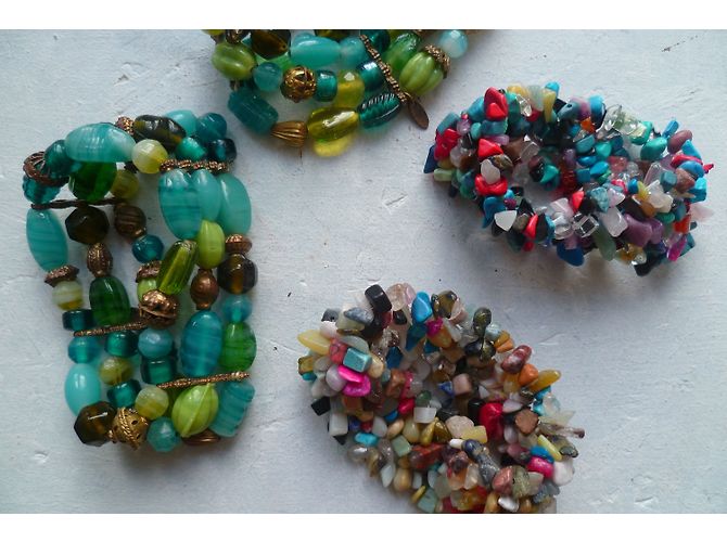 Autre Marque Set aus 4 LBMDJ Perlenarmbändern mehrfarbig Mehrfarben - Ansicht 3