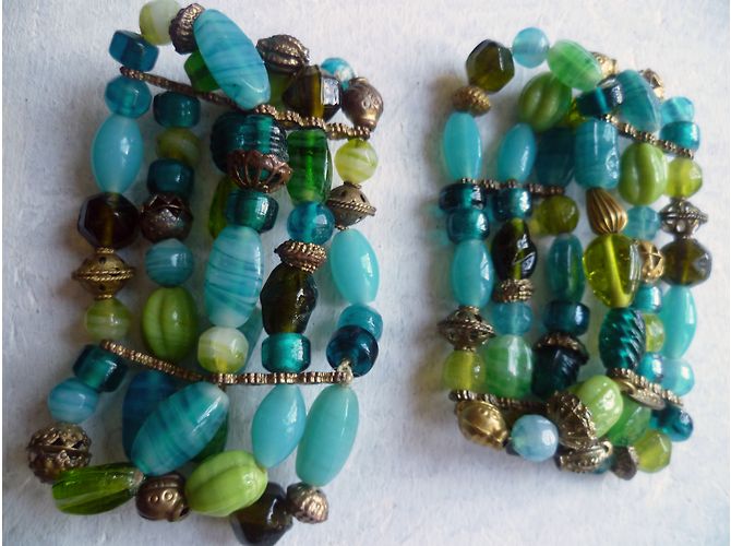 Autre Marque Set aus 4 LBMDJ Perlenarmbändern mehrfarbig Mehrfarben - Ansicht 5