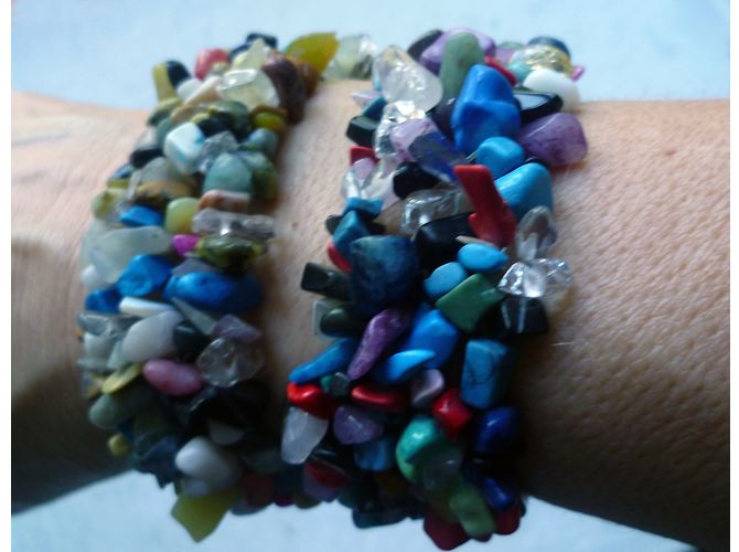 Autre Marque Set aus 4 LBMDJ Perlenarmbändern mehrfarbig Mehrfarben - Ansicht 8