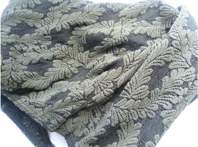 Body negro sin tirantes Wolford con efecto de hojas en relieve - vista 8