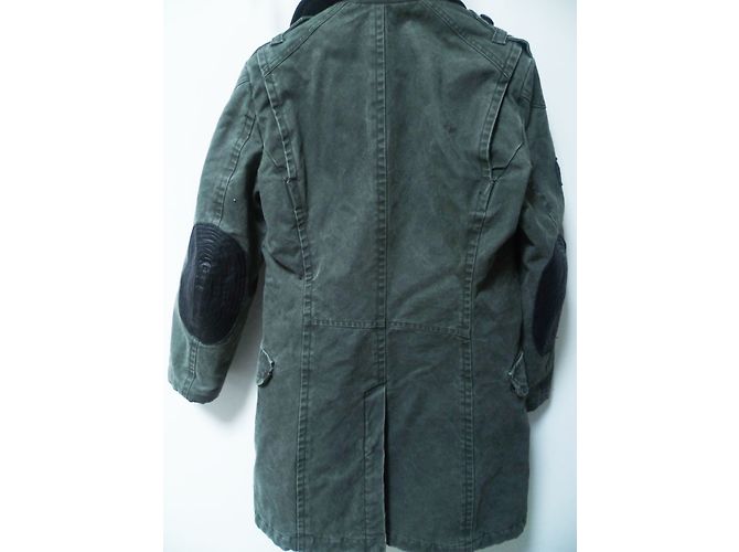 Pepe Jeans Trench Leningrad grigio cotone uomo S - vista 4